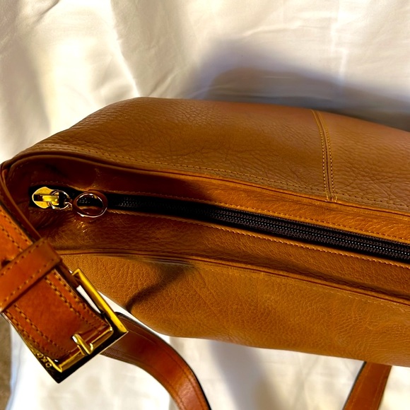 Oroton Australia Brown Leather Shoulder Crossbody Handbag Purse - Picture 4 of 6